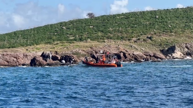 Bodrum'da Sahil Güvenlik, Çelebi Adası'nda 15 düzensiz göçmeni kurtardı