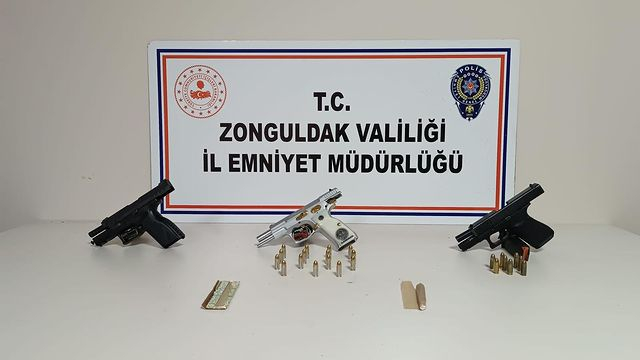 Zonguldak'ta Silah ve Mühimmat Ticareti Yapan Suç Örgütü Operasyonu: 6 Şüpheli Gözaltına Alındı