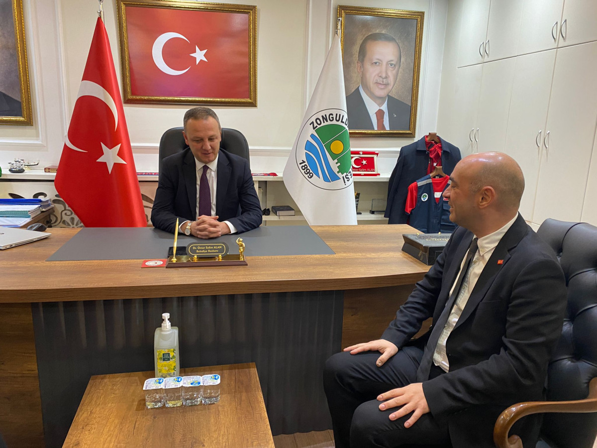 İl Başkanı Devrim Dural'dan Belediye Başkanı Ömer Selim Alan'a iade-i ziyaret 