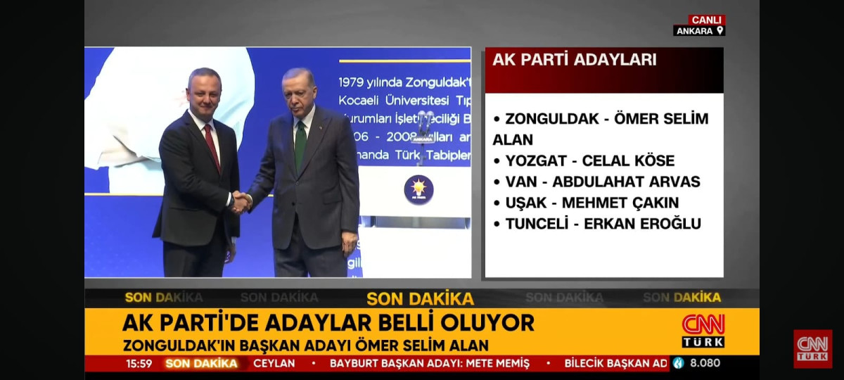 Cumhurbaşkanı Erdoğan açıkladı: Zonguldak’ın adayı Ömer Selim Alan! 