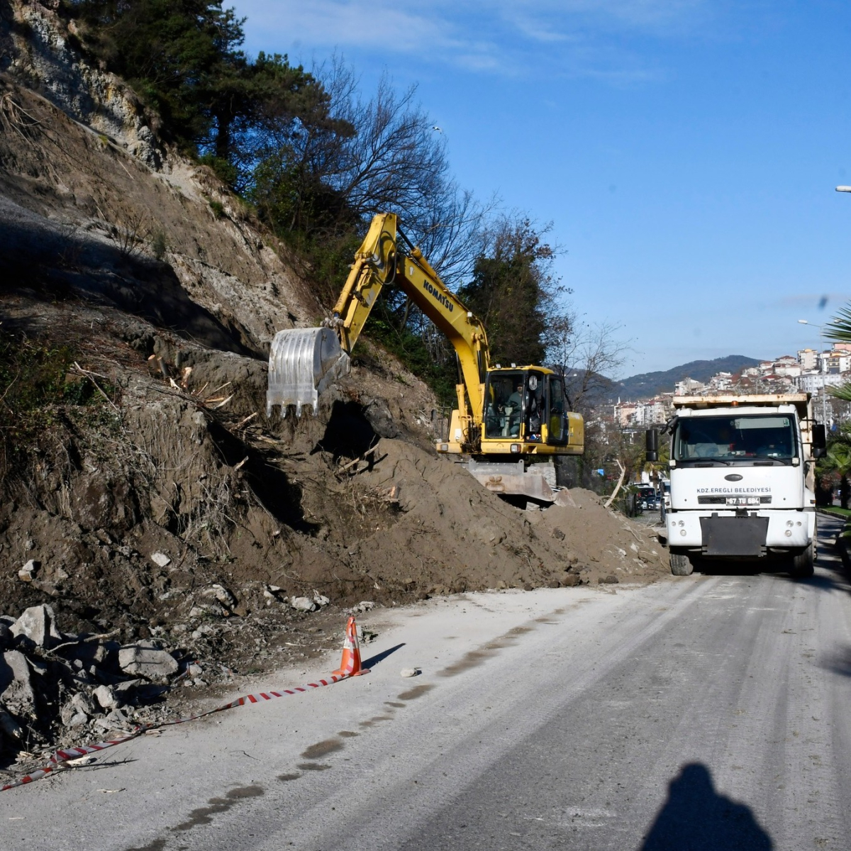 Karadeniz Ereğli'de alınan afet önlemleri hız kesmiyor