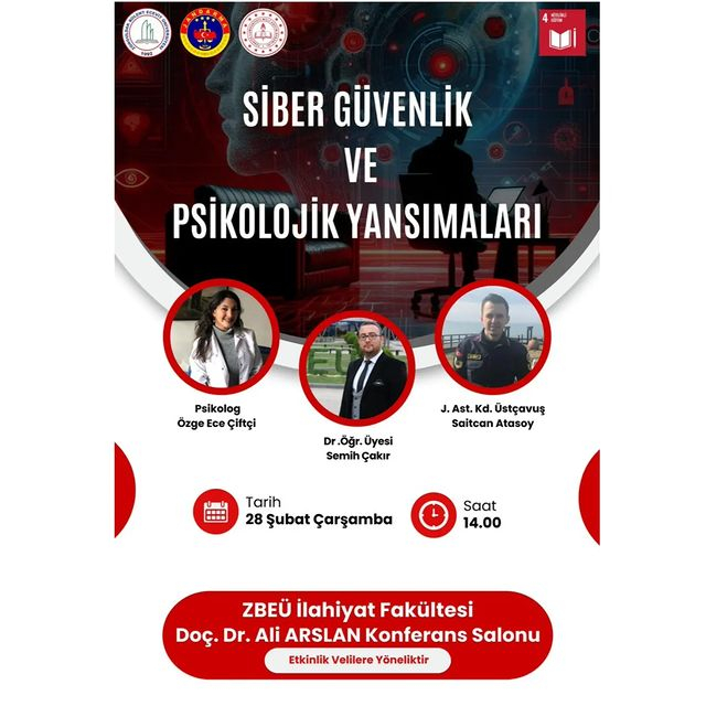 Zonguldak'ta ″Gelişen Veli Akademisi″ adlı konferans, velileri siber güvenlik konusunda bilgilendiriyor.