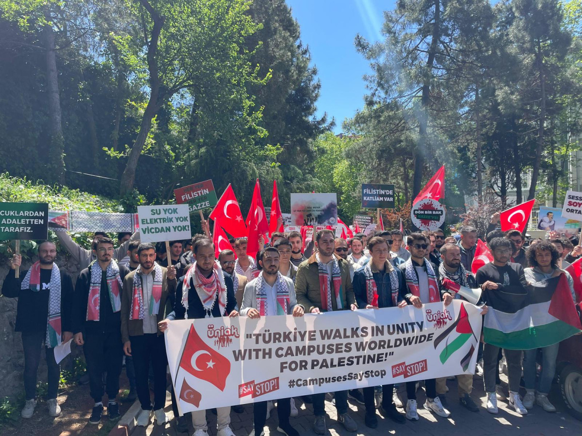 ZBEÜ'den Filistin'e Dayanışma Yürüyüşü: Zulme Dur De!