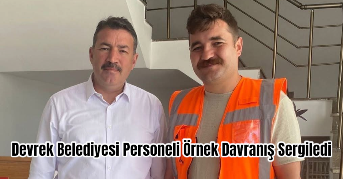 Devrek Belediyesi Personeli Örnek Davranış Sergiledi