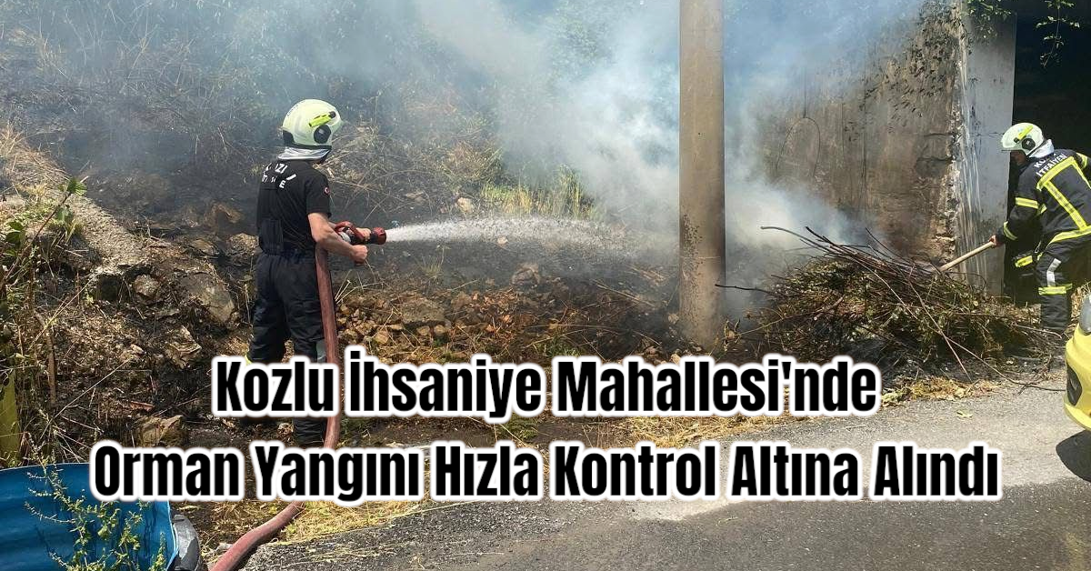 Kozlu İhsaniye Mahallesi'nde Orman Yangını Hızla Kontrol Altına Alındı