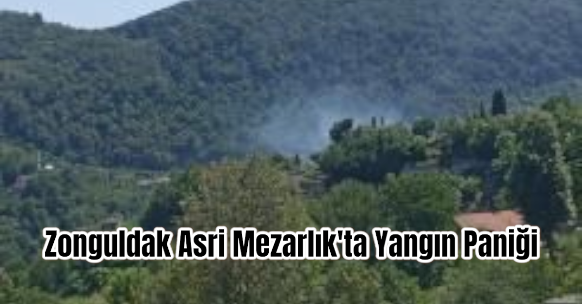 Zonguldak Asri Mezarlık'ta Yangın Paniği