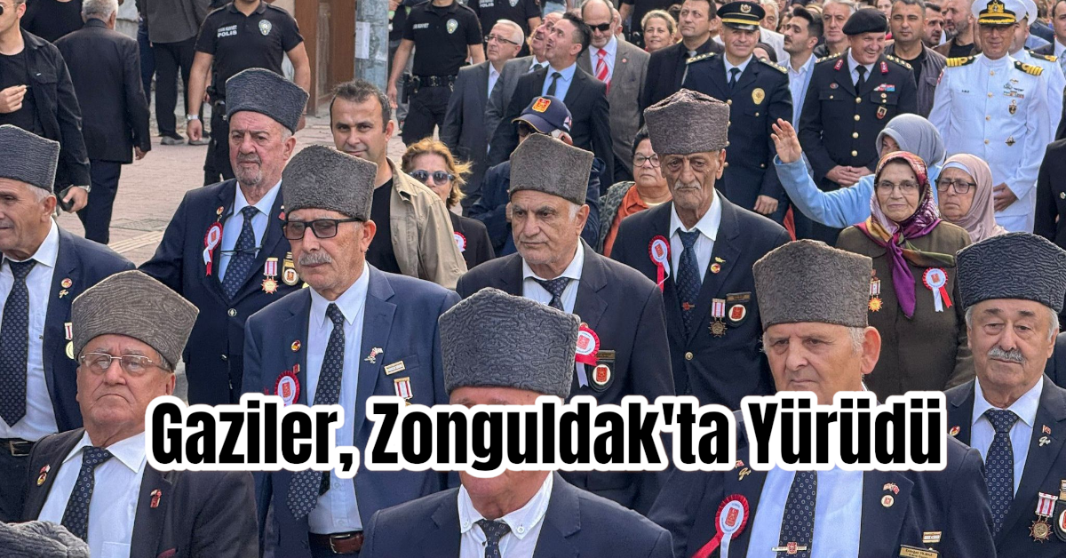 Gaziler, Zonguldak'ta Yürüdü