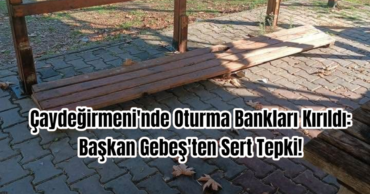 Çaydeğirmeni'nde Oturma Bankları Kırıldı: Başkan Gebeş'ten Sert Tepki!