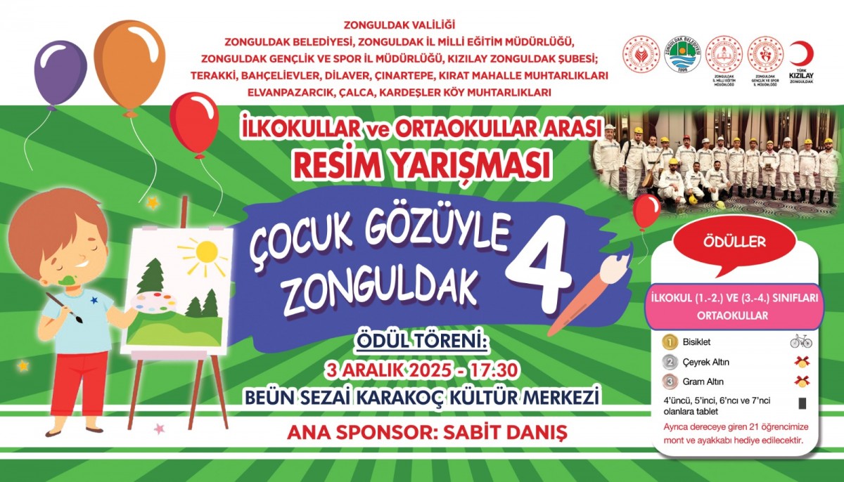 “Çocuk gözüyle Zonguldak” yarışmasına rekor katılım