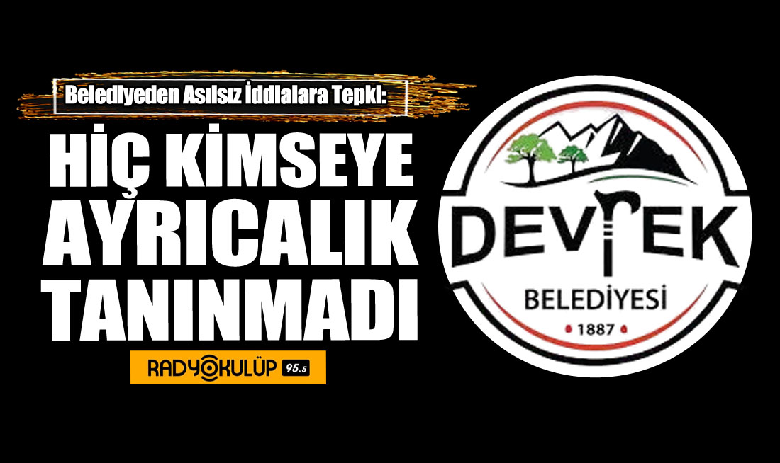 Belediyeden Asılsız İddialara Tepki: “Hiç Kimseye Ayrıcalık Tanınmadı”