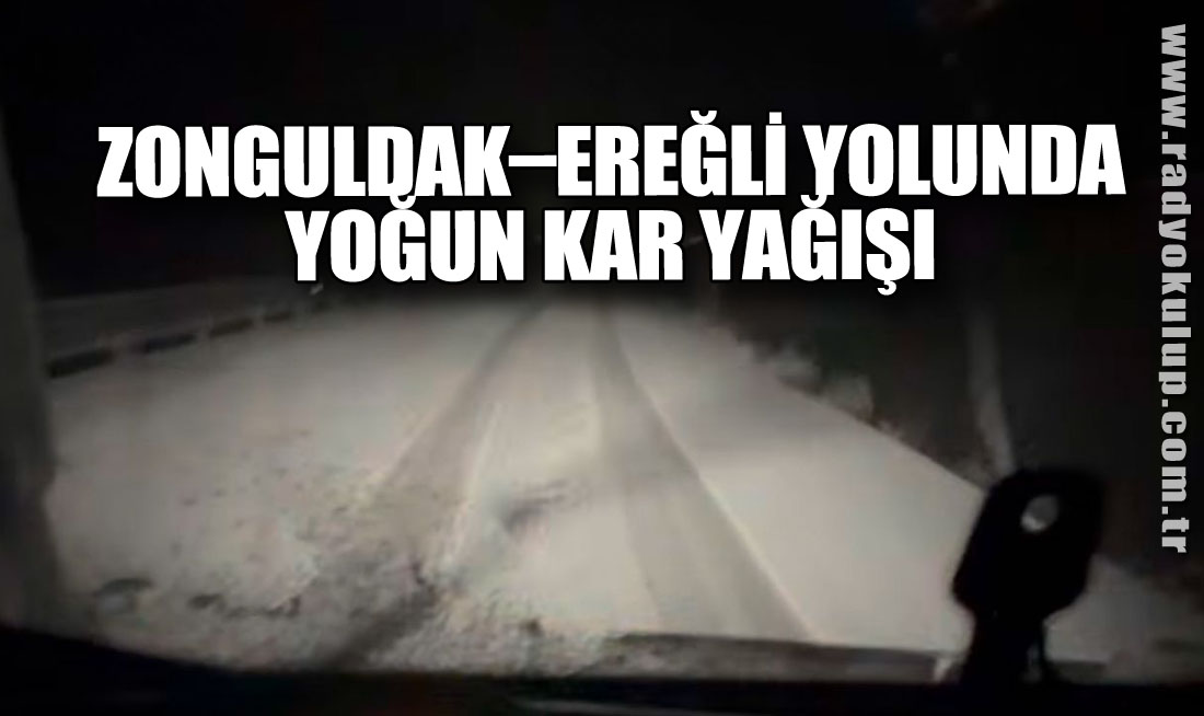 Zonguldak–Ereğli Yolunda Yoğun Kar Yağışı