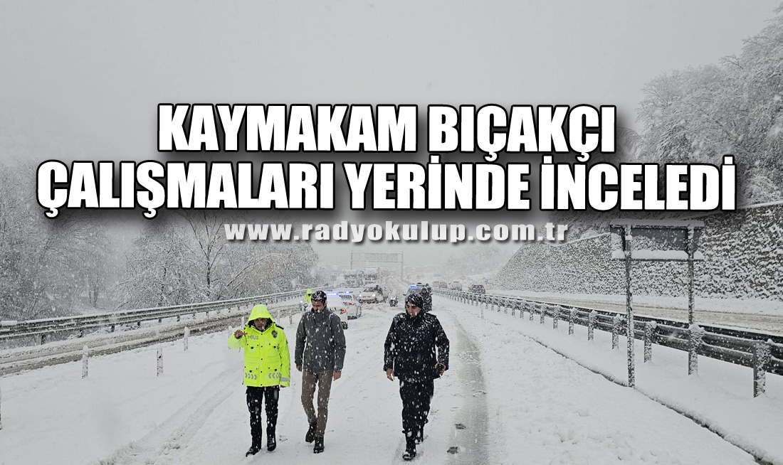Kaymakam Bıçakçı Çalışmaları Yerinde İnceledi
