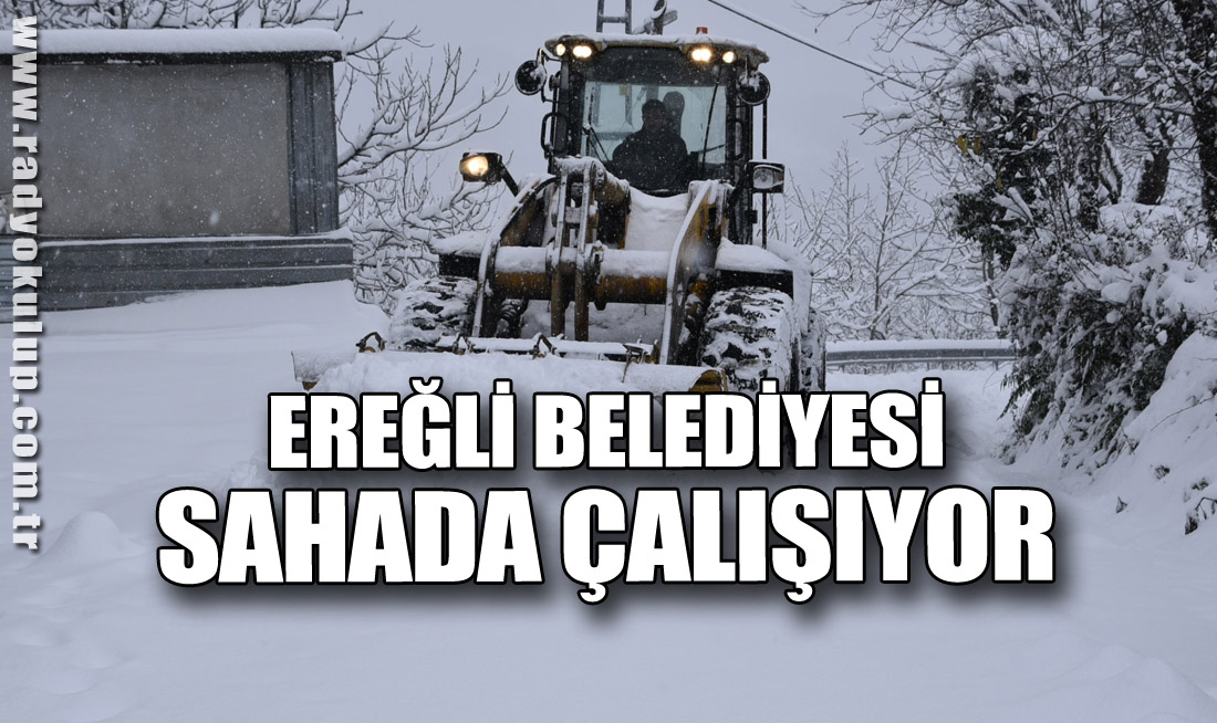 EREĞLİ BELEDİYESİ SAHADA ÇALIŞIYOR 