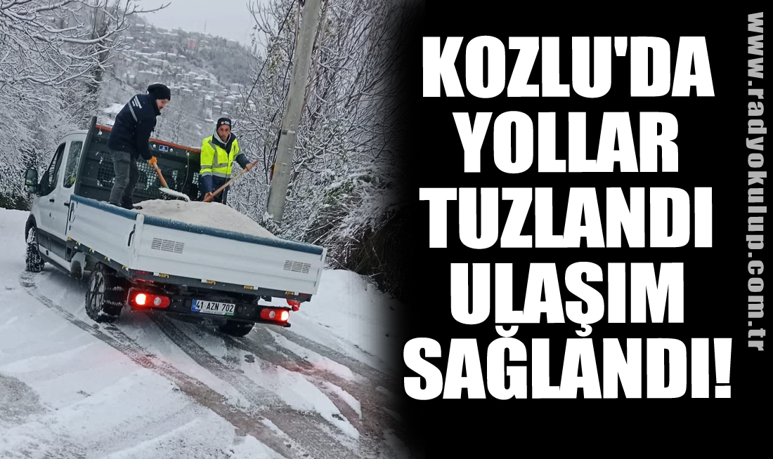 Kozlu'da Yollar Tuzlandı, Ulaşım Sağlandı!