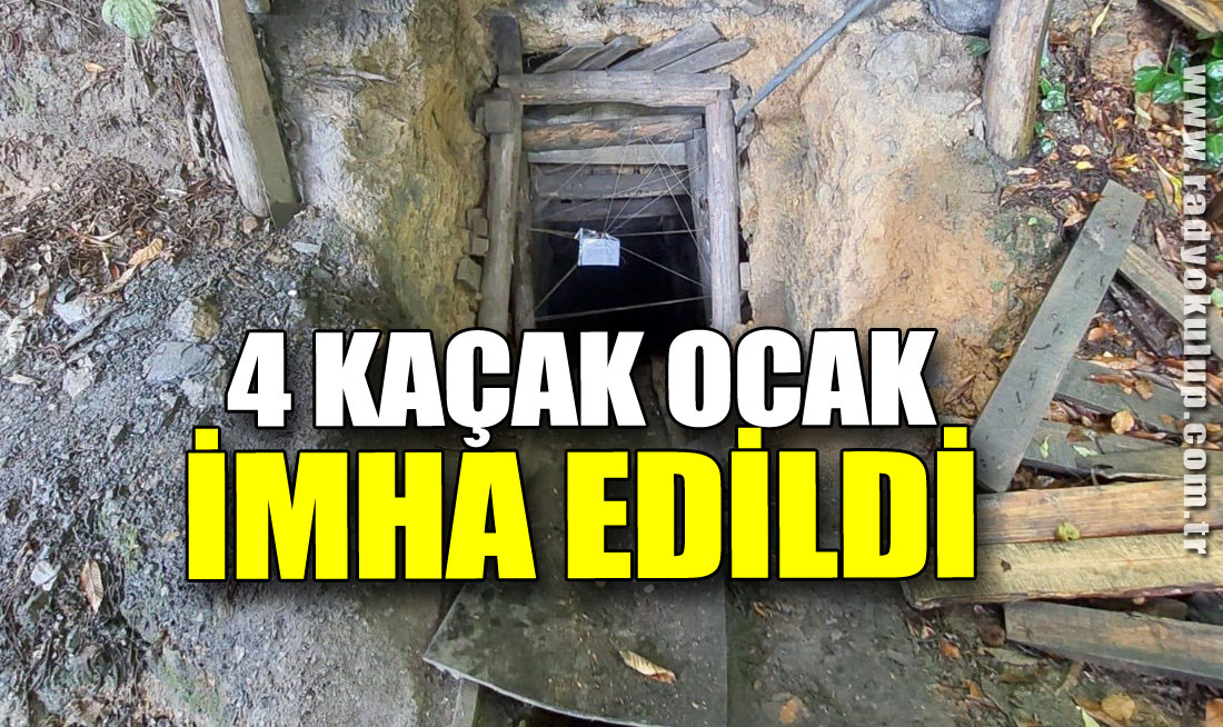 4 Kaçak Ocak İmha Edildi