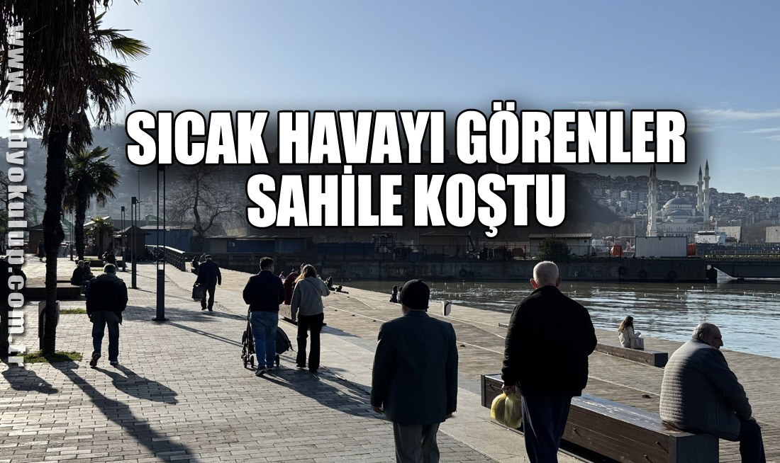 Sıcak havayı görenler sahile koştu