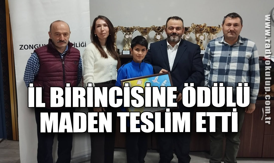 İl Birincisine Ödülü Maden Teslim Etti