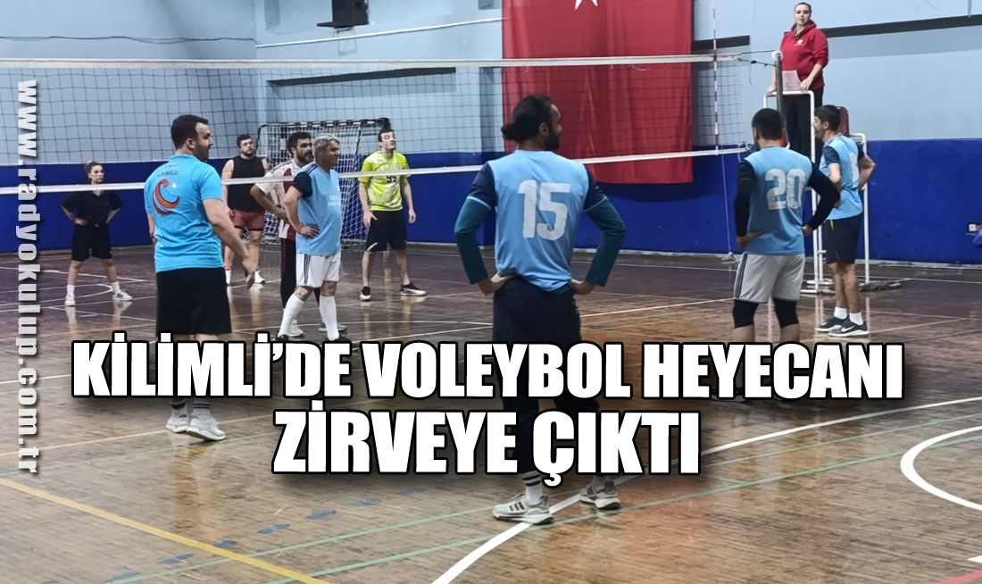 Kilimli’de Voleybol Heyecanı Zirveye Çıktı