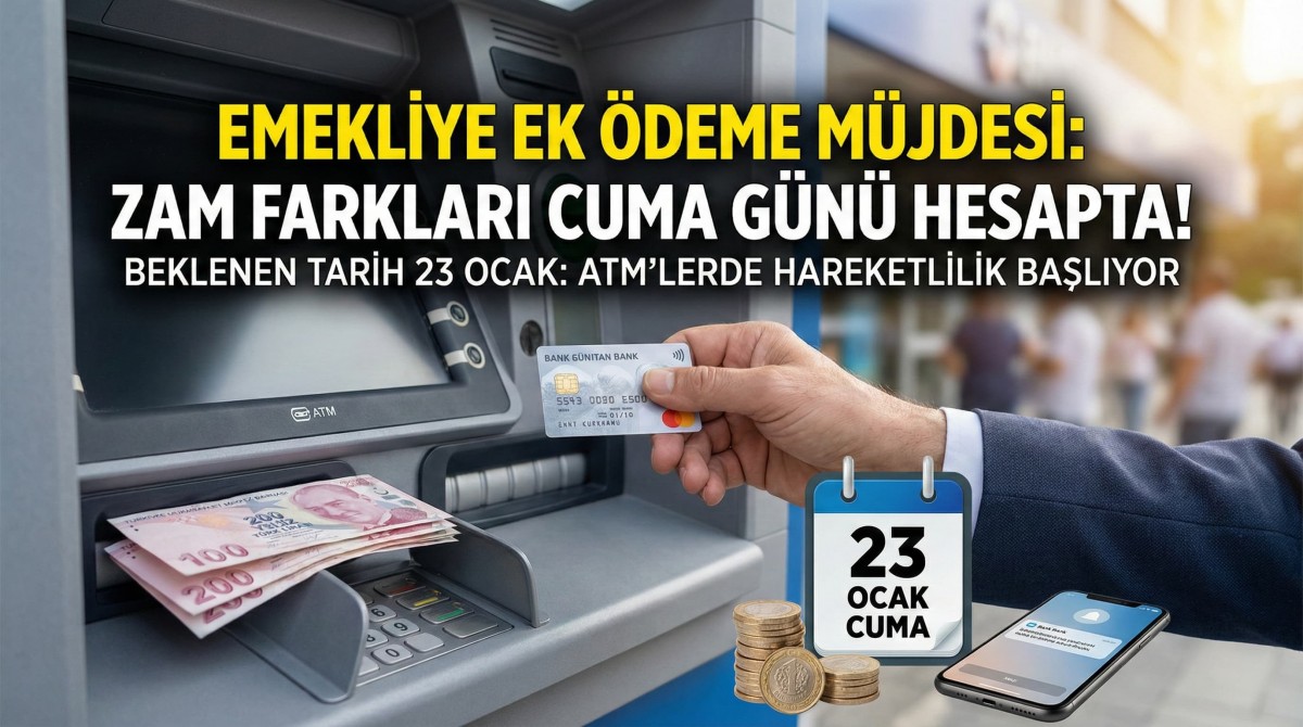 Emekliye Ek Ödeme Müjdesi: Zam Farkları Cuma Günü Hesapta!