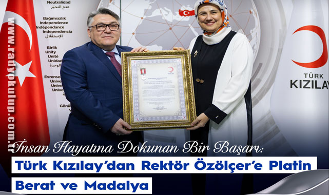 Kızılay'dan Özölçer'e Barat ve Madalya