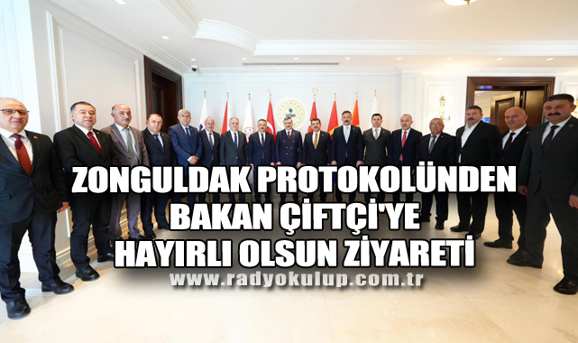 Zonguldak Protokolünden Bakan Çiftçi'ye Hayırlı Olsun Ziyareti