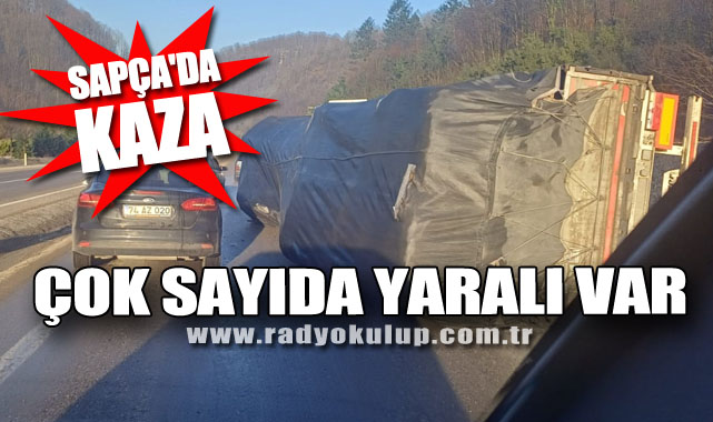 Sapça'da Kaza: Çok sayıda yaralı var