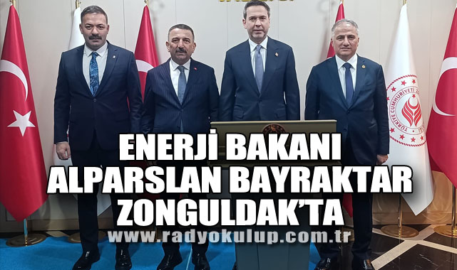 Enerji Bakanı Alparslan Bayraktar Zonguldak’ta