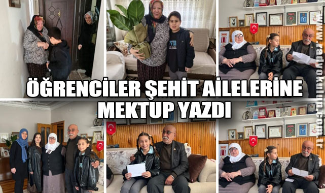 Öğrenciler Şehit Ailelerine Mektup Yazdı 