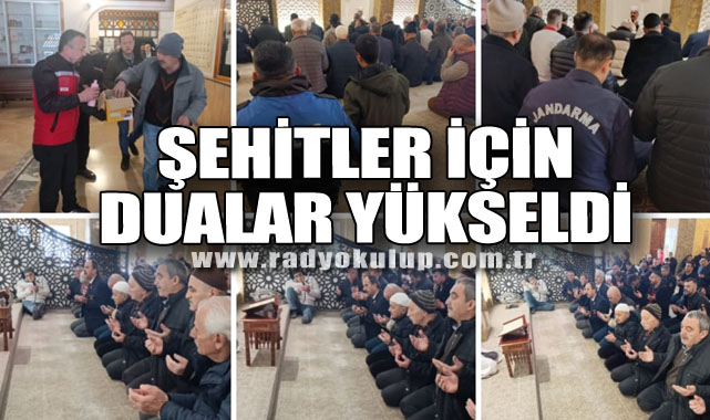 Şehitler İçin Dualar Yükseldi