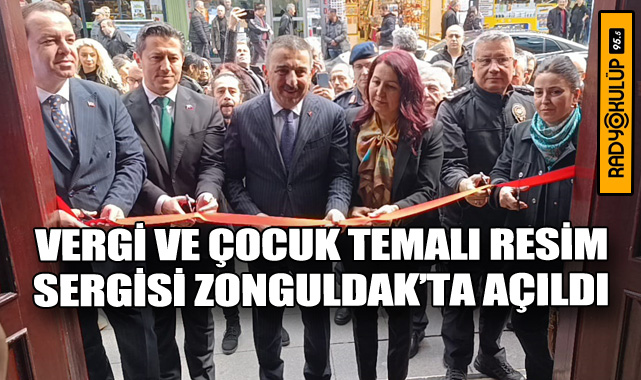 Vergi ve Çocuk Temalı Resim Sergisi Zonguldak’ta Açıldı