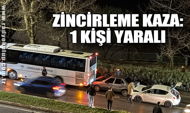 Zincirleme kaza: 1 kişi yaralı 
