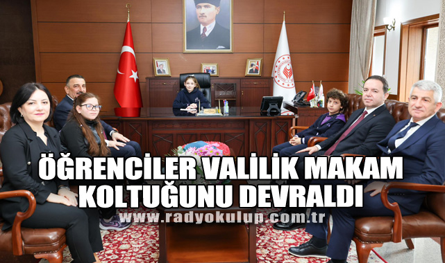 Öğrenciler Temsili Olarak Valilik Makam Koltuğunu Devraldı 