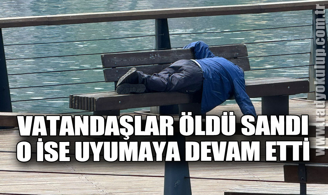 Vatandaşlar öldü sandı, o ise uyumaya devam etti