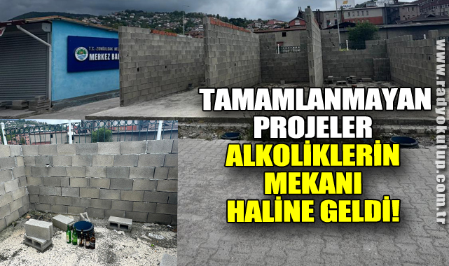 Tamamlanmayan projeler alkoliklerin mekanı haline geldi!