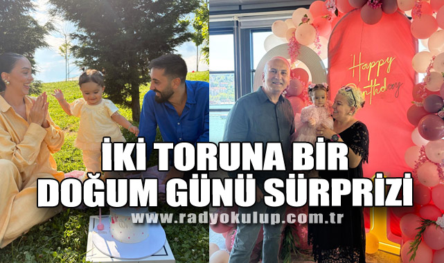 İki toruna bir doğum günü sürprizi