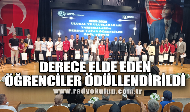 Derece Elde Eden Öğrenciler Ödüllendirildi