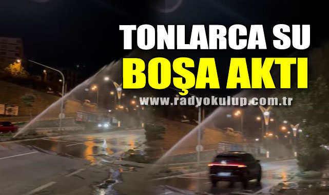 Tonlarca su boşa aktı
