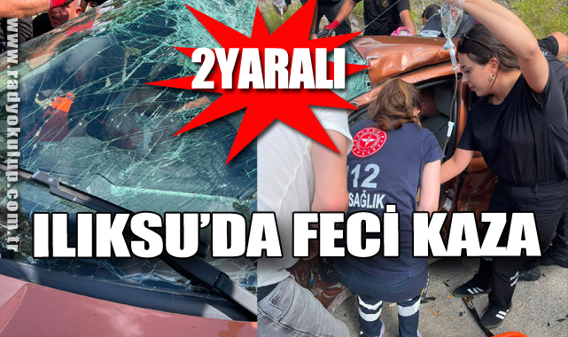 ILIKSU'DA KAZA: 2 YARALI