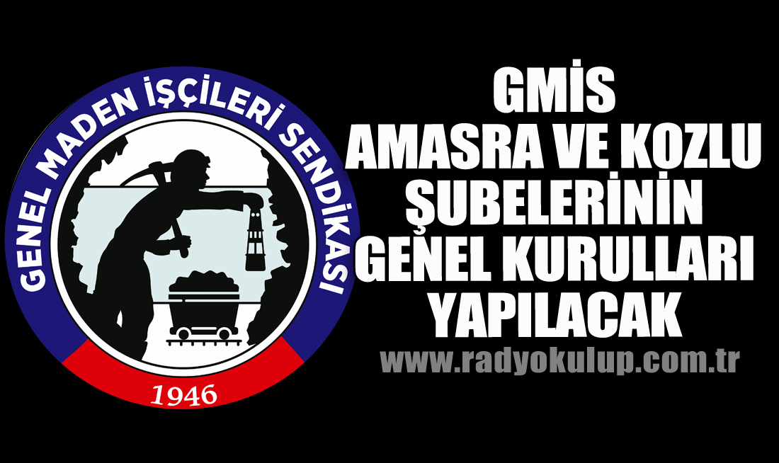 GMİS AMASRA VE KOZLU ŞUBELERİNİN GENEL KURULLARI YAPILACAK