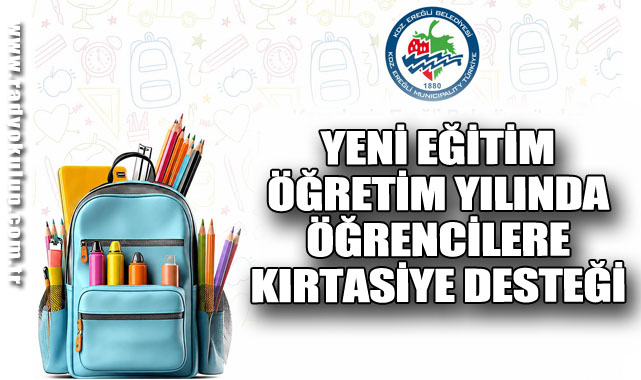 YENİ EĞİTİM ÖĞRETİM YILINDA ÖĞRENCİLERE KIRTASİYE DESTEĞİ