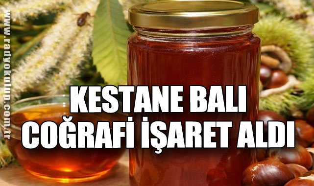KESTANE BALI COĞRAFİ İŞARET ALDI