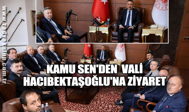 Kamu Sen'den Vali Hacıbektaşoğlu'na ziyaret