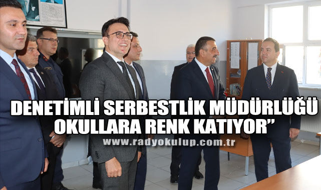 Denetimli Serbestlik Müdürlüğü Okullara Renk Katıyor”