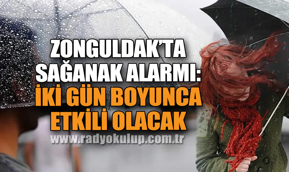 Zonguldak’ta Sağanak Alarmı: İki Gün Boyunca Etkili Olacak