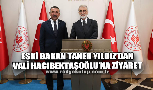 Eski Bakan Taner Yıldız’dan Vali Hacıbektaşoğlu’na Ziyaret