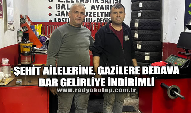 Şehit ailelerine, gazilere bedava dar gelirliye indirimli