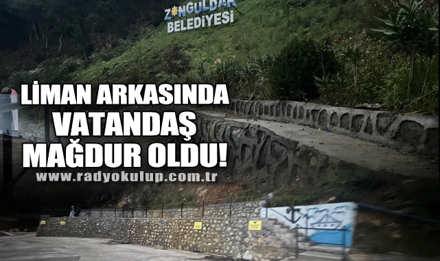 Boy boy reklam yapılan Liman arkasında vatandaş mağdur oldu!